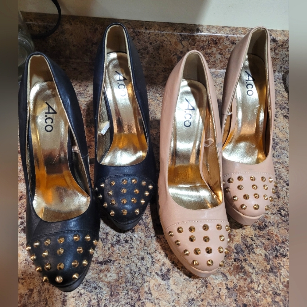 2 for 1 platform heels NWOT